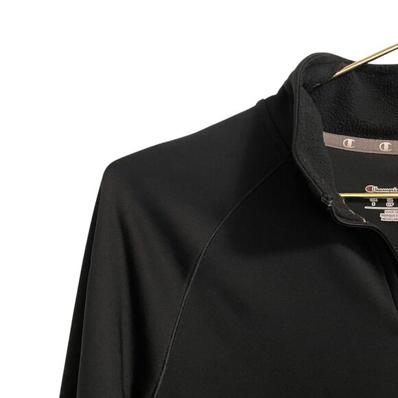 Champion Peloton Black Long Sleeve Quarter Zip Size Small - Picture 3 of 7